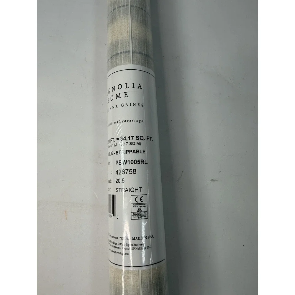 Magnolia Home by Joanna Gaines Peel and Stick Wallpaper Handloom Blue PSW1005RL